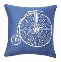 подушка с ретро-велосипедом retro bicycle blue в Волжском