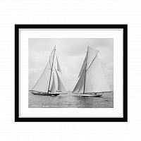 постер sailboats race during cruise серый в Волжском