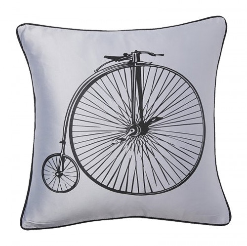 подушка с ретро-велосипедом retro bicycle grey в Волжском