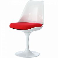 стул eero saarinen style tulip chair красная подушка в Волжском