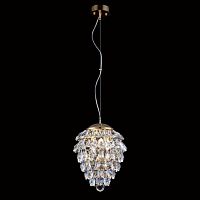 подвесной светильник crystal lux charme sp3+3 led gold/transparent в Волжском