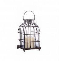 подсвечник-фонарь металлический клетка bird in cage ii, 22 см в Волжском