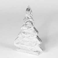 украшение новогоднее на подставке ель серебряная snow tree, 22х11х5 см в Волжском