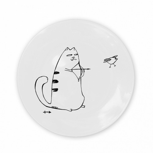 тарелка кот-стрелец в Волжском