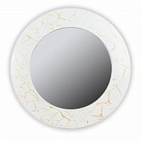 зеркало белое круглое диаметр 90 см с золотым декором fashion white gold в Волжском