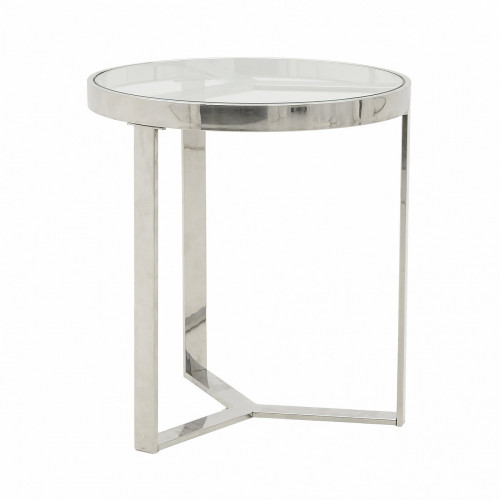 стол silver glass small серебристый, прозрачный в Волжском