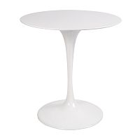 стол eero saarinen style tulip table top mdf d70 глянцевый белый в Волжском