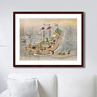 картина: scenes of traders in nagasaki, 1750г. в Волжском