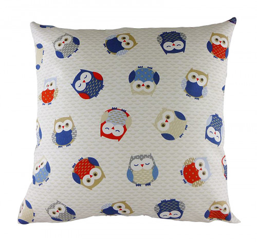 подушка с принтом owl print blue в Волжском