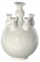 ваза объемная с пятью горлышками 37 см white bubble белая в Волжском