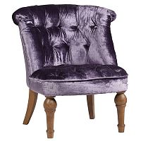 кресло sophie tufted slipper chair вельвет фиолетовое в Волжском