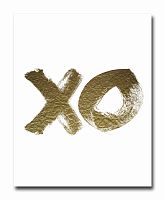 постер xo золотой a4 в Волжском