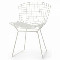 стул bertoia side кожаный standart белый в Волжском