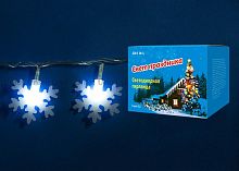 светодиодная гирлянда «снежинки-2» 700см (07935) uniel uld-s0700-050/dta white ip20 snowflakes-2 в Волжском