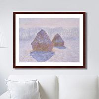 картина: haystacks (effect of snow and sun), 1891г. в Волжском