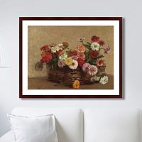 картина: panier de zinnias, 1856г. в Волжском