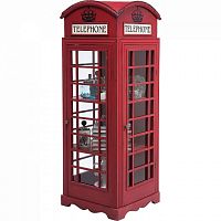 шкаф-витрина london telephone красный в Волжском