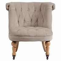 кресло amelie french country chair серо-бежевое в Волжском