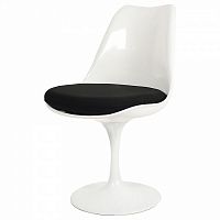 стул eero saarinen style tulip chair черная подушка в Волжском