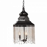 люстра подвесная черная с хрустальными подвесками chandelier в Волжском