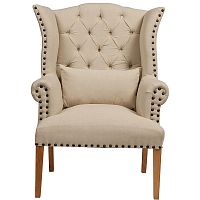 кресло quinn tufted armchair бежевое в Волжском