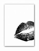 постер kiss а4 (черный) в Волжском