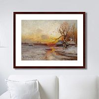 картина: winter sunset, 1913г. в Волжском