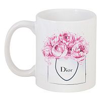 кружка с рисунком dior peonies в Волжском