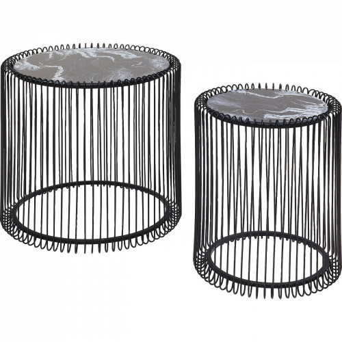 столик приставной wire черный 45x45x46 в Волжском