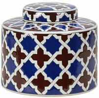 ваза керамическая с крышкой 18 см cross в Волжском