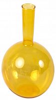 ваза стеклянная круглая с высоким горлышком kaleidoscope cool желтая в Волжском