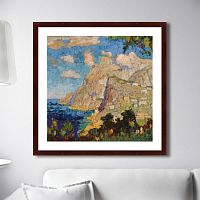 картина: view of monte solaro, capri, 1940г. в Волжском